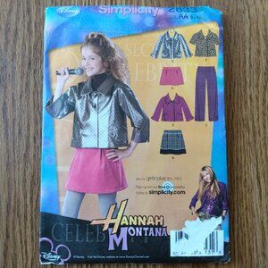 Girl 8-16 Pants Skirt Jacket Sewing Pattern UNCUT Hannah Montana Simplicity 2833